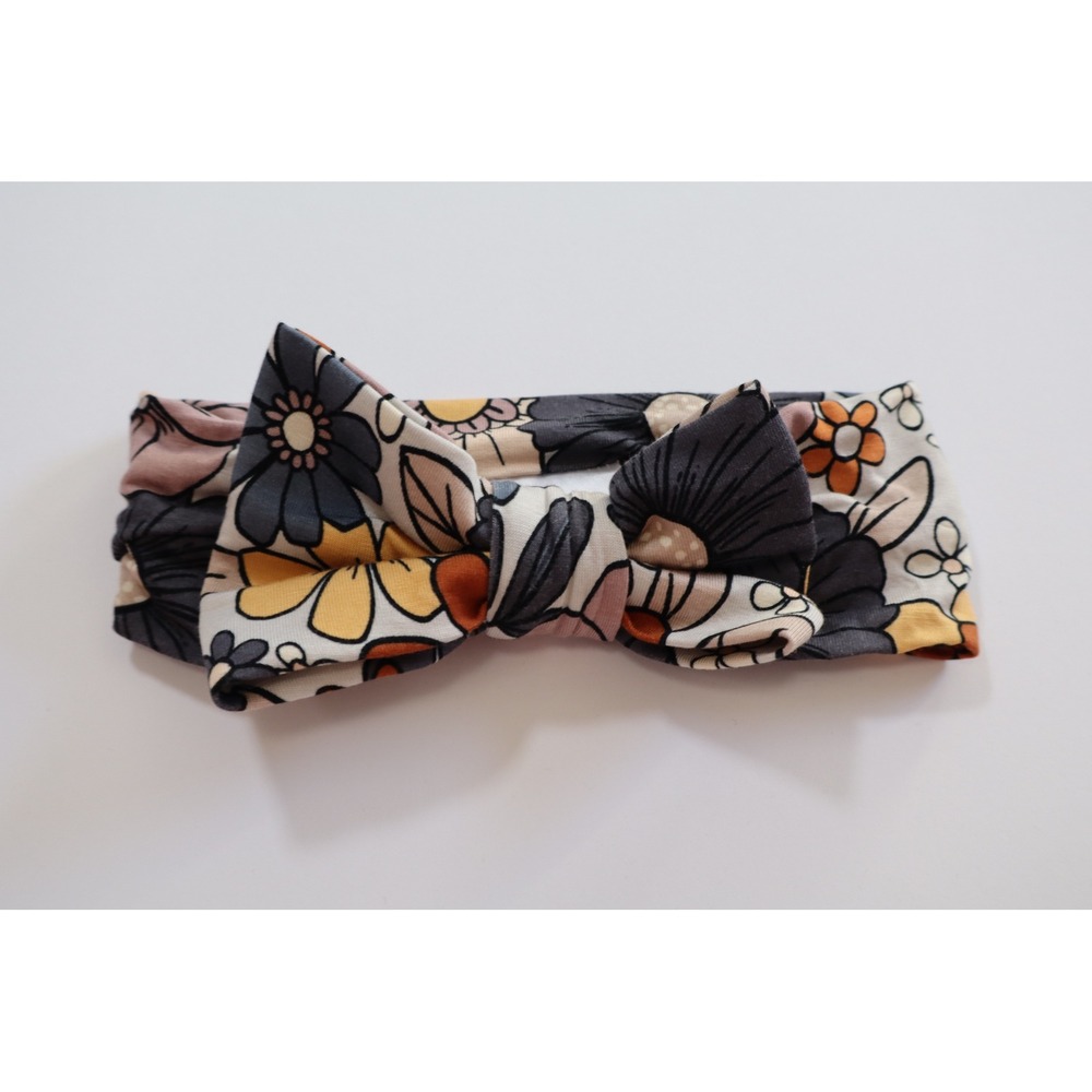 Little Sleepies Wildwood Floral Knotted Headband NB-3T